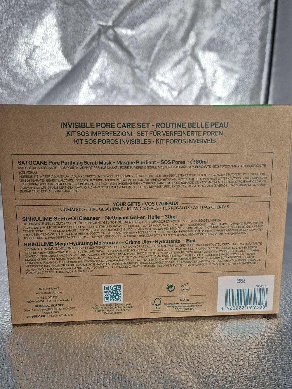 WASO Shiseido Invisible Pore Care Kit - New